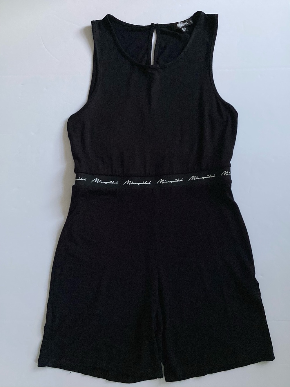 Missguided Black Sleeveless Romper Size 12